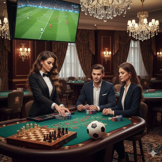 摇骰子聚会场景